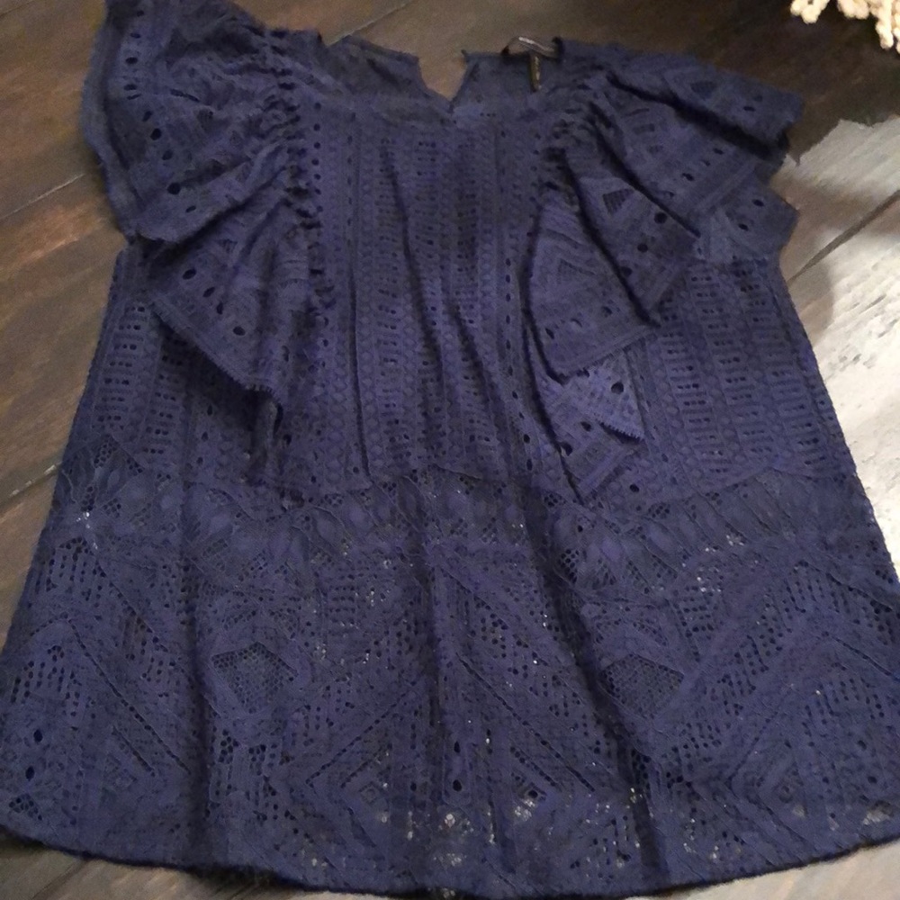 BCBG crochet shirt